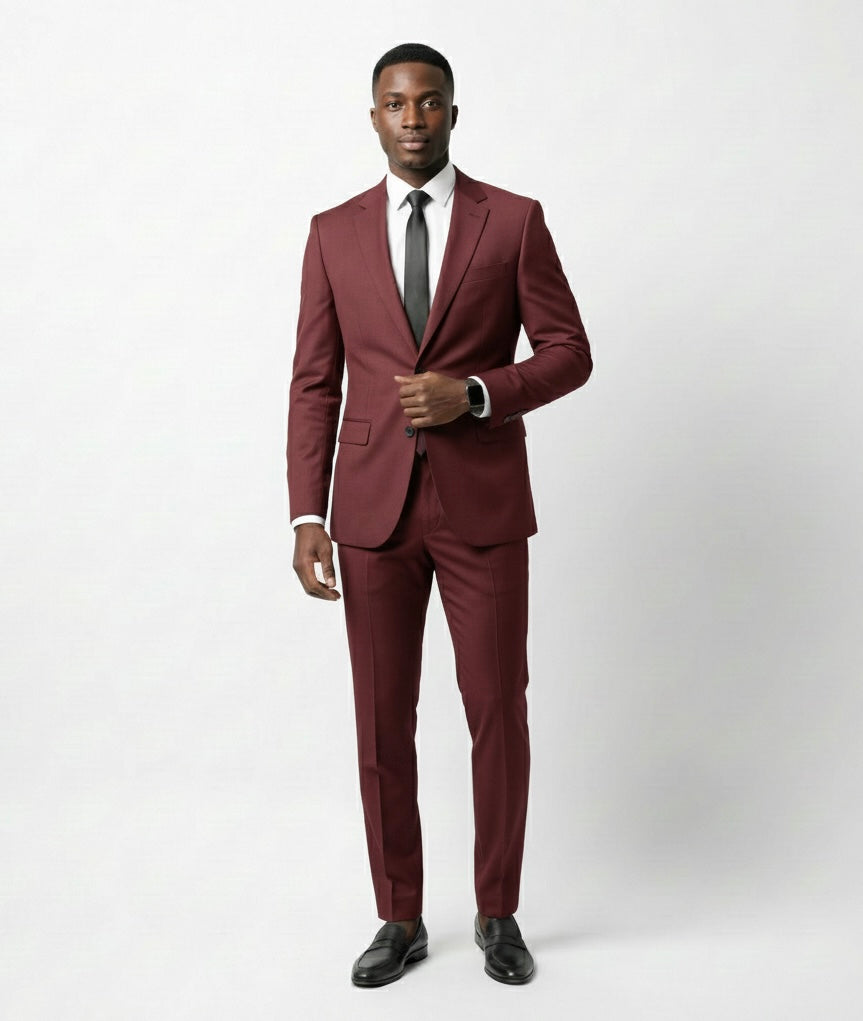 Ready Made Burgundy Suit Aldo Formal Wear Ready Made Burgundy Suit Aldo Formal Wear