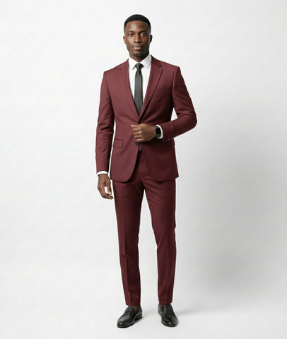 Ready Made Burgundy Suit